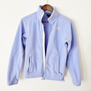 North Face zip up in lavender XS